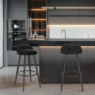 Black deals backless stools